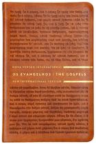 Livro - Os Evangelhos NVI/NIV, Edição Bilíngue, Português/Inglês, Letras de Jesus em azul, Capa flexível