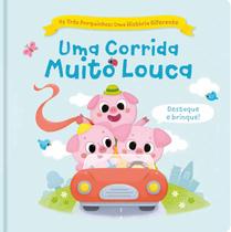 Livro - Os três porquinhos: Uma história diferente: Uma corrida muito louca
