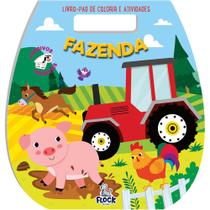Livro-pad de colorir e atividades - fazenda - Flock Editora