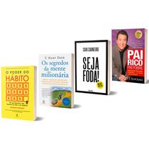 Livro Pai Rico Pai Pobre + Os Segredos Da Mente Milionária + Seja Foda + O Poder do Hábito - Buzz Livro Pai Rico Pai Pobre + Os Segredos Da Mente Milionária + Seja Foda + O Poder do Hábito - Buzz