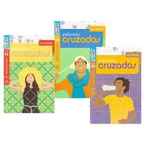 Livro Palavras Cruzadas Desafio Páginas Brancas Kit 3 Vols. - Coquetel Livro Palavras Cruzadas Desafio Páginas Brancas Kit 3 Vols. - Coquetel