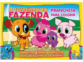 Livro para Colorir A Turminha da Fazenda