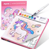 Livro para colorir água JoyCat Unicorn Theme para crianças de 2 a 8 anos