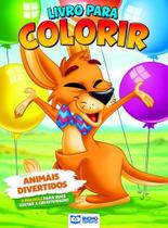 Livro Para Colorir Animais Da Floresta - Animais Divertidos - Bicho Esperto