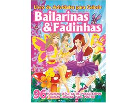 Livro para Colorir Bailarinas & Fadinhas com Giz de Cera