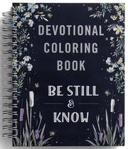 Livro para colorir Be Still & Know Devotional 75 páginas