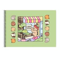 Livro para Colorir Bobbie Goods Flexível 50 Folhas Verde