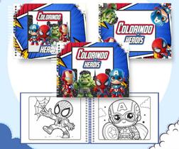 Livro Para Colorir Bobbie Heróis Capa Dura Compartilhar Emoldurar Encadernado Bob God Original