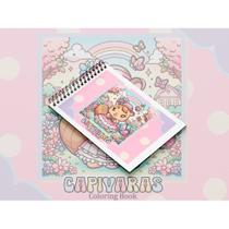 Livro para Colorir Bobi Gudi Dorama BTS Stitch Stich Evangélico Princesas Capivara livrinho para pintar presente papelar