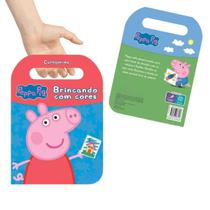 Livro Para Colorir Carregue-me Peppa Pig Brincando Com Cores