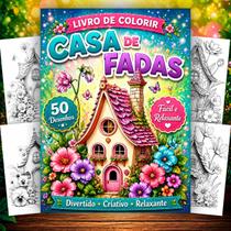 Livro para Colorir Casa de Fadas Encantadas para Relaxar Livro para Colorir Casa de Fadas Encantadas para Relaxar