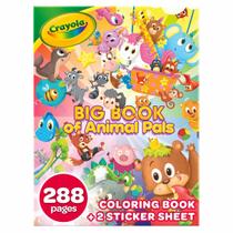 Livro para colorir Crayola Big Book of Animal Pals 288 páginas para crianças