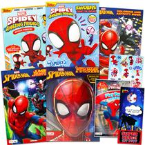 Livro para Colorir Crenstone Spiderman para Crianças - com Adesivos Livro para Colorir Crenstone Spiderman para Crianças - com Adesivos