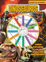 Livro para Colorir Dinossauros Mundo da Diversão com Lápis de Cor Livro para Colorir Dinossauros Mundo da Diversão com Lápis de Cor