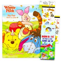 Livro para Colorir Disney Winnie the Pooh com Adesivos - 80 Páginas Livro para Colorir Disney Winnie the Pooh com Adesivos - 80 Páginas