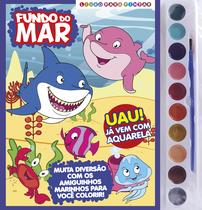 Livro para Colorir Fundo do Mar com Aquarela