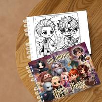 Livro para Colorir Harry Potter Caderno de Desenho para Pintar Capa Dura