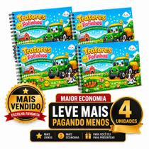 Livro para Colorir Infantil A5 Tratores Fofinhos Volume 1 Livro para Colorir Infantil A5 Tratores Fofinhos Volume 1
