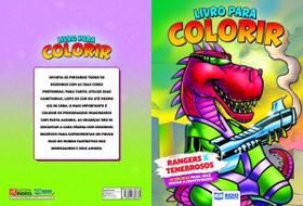 Livro Para Colorir Jornada Do Herói - Rangers X Tenebrosos - Bicho Esperto