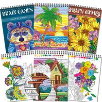 Livro para Colorir Kalysky - Color by Numbers para Adultos - 3 Temas e 60 Páginas