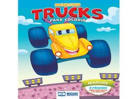 Livro Para Colorir Monster Trucks - Radicais - Bicho Esperto