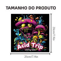 Livro para colorir Mushroom World Livro ilustrado para adultos Design original Livro para colorir Mushroom World Livro ilustrado para adultos Design original