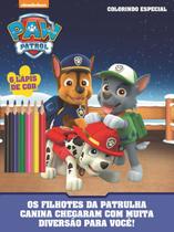 Livro para Colorir Patrulha Canina com Lápis de Cor