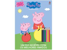 Livro para Colorir Peppa Pig com Lápis de Cor