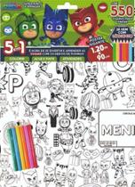 Livro para Colorir PJ Mask com Lápis de Cor Livro para Colorir PJ Mask com Lápis de Cor