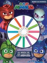 Livro para Colorir PJ Mask Mundo da Diversão com Lápis de Cor