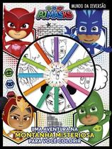 Livro para Colorir PJ Masks Mundo da Diversão com Lápis de Cor