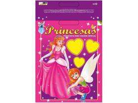 Livro para Colorir Princesas com Adesivos