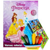 Livro Para Colorir - Princesas - Com Giz De Cera - DCL - Loja das Princesas