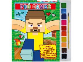 Livro para Colorir Pró-Games com Aquarela
