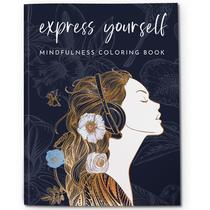 Livro para colorir RYVE Mindfulness com instruções de crescimento pessoal
