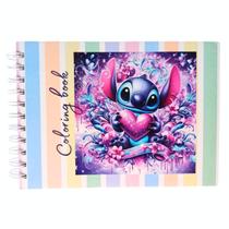 Livro para Colorir Stitch Faixa Vertical 50 Folhas 180g Livro para Colorir Stitch Faixa Vertical 50 Folhas 180g
