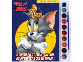 Livro para Colorir Tom e Jerry com Aquarela e Pincel