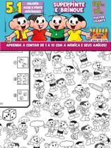 Livro para Colorir Turma da Mônica Super Pinte e Brinque com Lápis de Cor