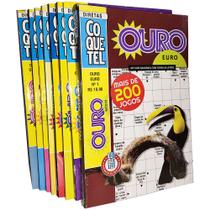 Livro Passatempos Coquetel Diretas Ouro Kit 8 Edições 144 Pg