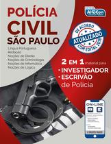 Livro - Polícia Civil de São Paulo - PC SP - 2 em 1 - investigador e escrivão de polícia