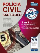Livro - Polícia Civil de São Paulo - PC SP - 2 em 1 - papiloscopista e agente de telecomunicações