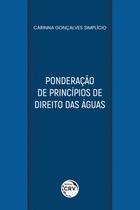 Livro - Ponderação de princípios de direito das águas