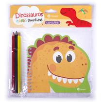 Livro - Pop cores divertidas com lápis - Dinossauros