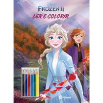 Livro - Pop gigante ler e colorir com lapis - Frozen 2