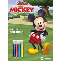 Livro - Pop gigante ler e colorir com lapis - Mickey