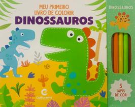 Livro - Pop meu primeiro livro de colorir com lápis - Dinossauros