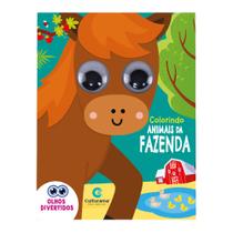 Livro - Pop olhos divertidos - Colorindo animais da fazenda