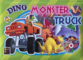 livro pop-up dino monster truck - pé da letra livro pop-up dino monster truck - pé da letra