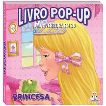 Livro Pop-up: Princesa Embarque em uma jornada mágica com princesas e cenas interativas em 3D. Cada página reserva uma nova surpresa encantada!