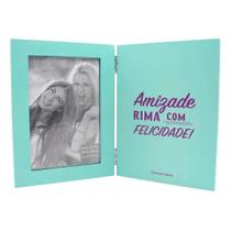 Livro Porta Retrato Mda Amizade Rima Com Felicidade 10x15